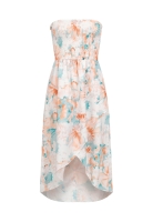 Bandeau Kleid in Wrap Look und AOP Blumen Print Cloud5ive