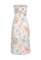 Bandeau Kleid in Wrap Look und AOP Blumen Print Cloud5ive