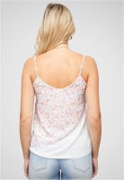 Top Chiffon 2-lagig V-Neck Blumen Print Cloud5ive