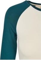 Organic scurt Retro Baseball Longsleeve dama Urban Classics