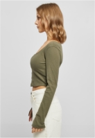 Short Rib Corsage Longsleeve dama Urban Classics