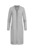 Pulover cardigan Longform Viskose mit 2 seitl. Taschen