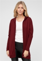 Pulover cardigan mit offenem Schnitt und Kapuze Cloud5ive