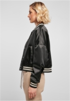 Geaca Short Oversized Satin College dama Urban Classics