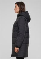 Hooded Mixed Puffer Coat dama Urban Classics