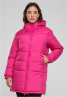 Hooded Mixed Puffer Coat dama Urban Classics