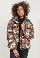 Geaca Boyfriend Camo Puffer dama Urban Classics