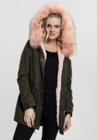 Parka Peached Teddy Lined dama Urban Classics