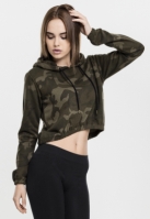 Hanorac gluga Camo scurt dama Urban Classics