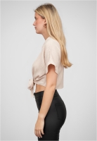 Crop Bluse mit Knopfleiste und Knoten Cloud5ive