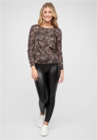 Camasa urban Langarm Longsleeve mit Animal Print