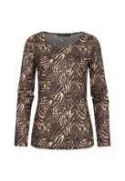 Camasa urban Langarm Longsleeve mit Animal Print