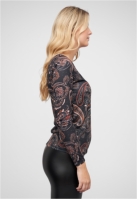 Camasa urban Langarm Longsleeve mit Paisley Print