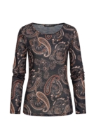 Camasa urban Langarm Longsleeve mit Paisley Print