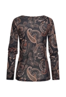 Camasa urban Langarm Longsleeve mit Paisley Print