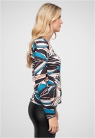 Top Langarm mit Bltter Print Cloud5ive