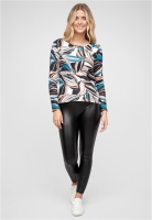 Top Langarm mit Bltter Print Cloud5ive