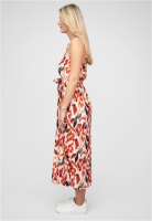 Maxi-Kleid mit V-Neck und Bindegrtel Cloud5ive