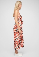 Maxi-Kleid mit V-Neck und Bindegrtel Cloud5ive