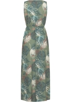 Maxi Kleid in Wickeloptik mit Tropical All Over Print Cloud5ive