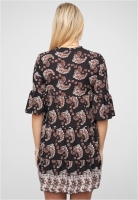 Paisley Kleid mit V-Neck und All Over Print Cloud5ive