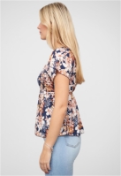 Top Peplum Schchen mit Floralem Print