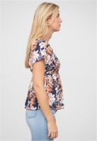 Top Peplum Schchen mit Floralem Print