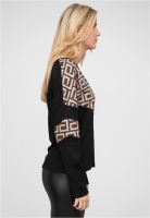 V-Neck Sweater Pullover mit Geo-Print Cloud5ive