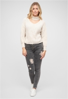 Pullover mit Stehrollkragen und V-Ausschnitt Cloud5ive