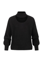 Pullover mit Stehrollkragen und V-Ausschnitt Cloud5ive