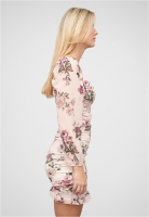 Rschen Kleid mit Blumenprint Raffung Cloud5ive