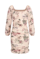 Rschen Kleid mit Blumenprint Raffung Cloud5ive