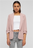 Cloud5ive Damen 3/4 Arm Blazer mit Raffung am ?rmel offener Schnitt