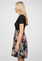 Camasa urban T--Kleid 2-Tone mit Palmenprint