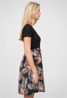 Camasa urban T--Kleid 2-Tone mit Palmenprint