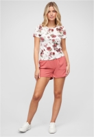 Camasa urban T- mit Blumenprint und Rundhals