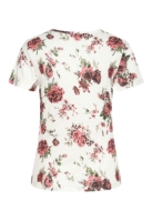 Camasa urban T- mit Blumenprint und Rundhals