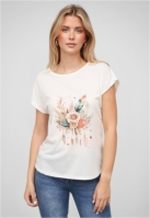 Camasa urban Viskose T- mit Traumfnger-Blumen Print