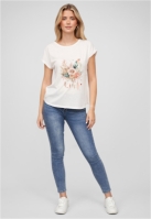 Camasa urban Viskose T- mit Traumfnger-Blumen Print