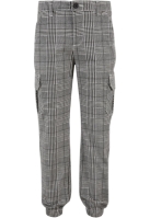 Pantaloni Boys AOP Glencheck Cargo Jog Urban Classics