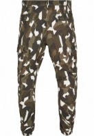 Pantaloni Geometric Camo Stretch Twill Cargo Urban Classics