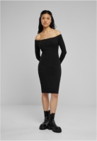 Rochie Off Shoulder Longsleeve Rib dama Urban Classics