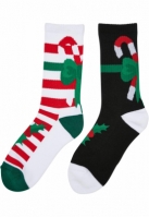 Sosete casual Fancy X-Mas Candy 2-Pack Urban Classics