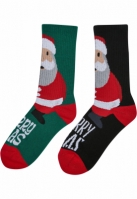 Sosete casual Fancy Santa 2-Pack Urban Classics