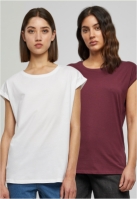 Tricou Extended Shoulder 2-Pack dama Urban Classics