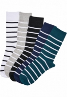 Sosete casual Small Stripes 5-Pack Urban Classics