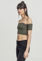 Top scurt Cold Shoulder Smoke dama Urban Classics