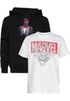 Camasa urban Hanorac gluga T- 2 Pack - Spiderman Marvel Mister Tee