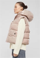 Vesta casual Recycled Shiny Puffer with Hood dama Urban Classics