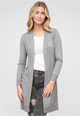 Pulover cardigan Longform Viskose mit 2 seitl. Taschen